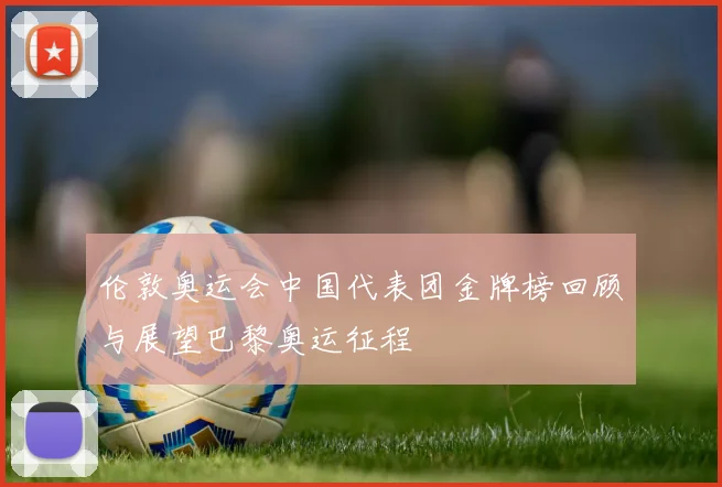 伦敦奥运会中国代表团金牌榜回顾与展望巴黎奥运征程